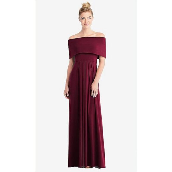 Loop dress by Carlos Saavedra Long Multi Look‎ Jersey Knit Gown Cabernet SZ M - Picture 4 of 12